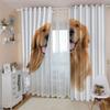 ZSSEZS Blackout Curtains for Kids' Room, Yellow Dog Design, 2-Piece Set, 160 x 200 cm view 3