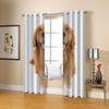 ZSSEZS Blackout Curtains for Kids' Room, Yellow Dog Design, 2-Piece Set, 160 x 200 cm view 4