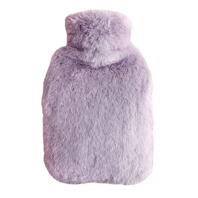 2.0 L Hot Water Bottle with Plush Kangaroo Pocket, Purple
