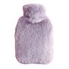 2.0 L Hot Water Bottle with Plush Kangaroo Pocket, Purple view 1