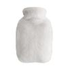 2.0 L Hot Water Bottle with Plush Kangaroo Pocket, White view 1
