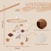 SWECOMZE Baby Crib Mobile with Stars, Wooden Hanging Wind Chime for Girls view 2