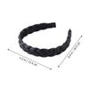 Wide Braided PU Retro Headband view 3