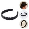 Wide Braided PU Retro Headband view 4