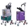 Foldable Lightweight Rollator with Shopping Cart and Rest Seat view 4