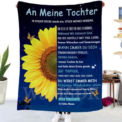 WJMSDK Personalized Blanket from Mom to Daughter, Soft Flannel Encouragement Blanket