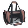 NextFri Collapsible Pet Carrier for Small and Medium Cats and Dogs, TSA-Approved, Medium, Brown view 1