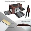 NextFri Collapsible Pet Carrier for Small and Medium Cats and Dogs, TSA-Approved, Medium, Brown view 2
