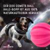 Halley Comet Dog Toy with Rope - Pink view 2