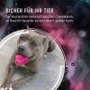 Halley Comet Dog Toy with Rope - Pink view 3