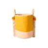 Nordic Coast Company Toy Basket, Lion Yellow/Natural, 100% Cotton Jersey, 45 cm view 1
