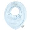 Sevira Kids - Jeanne Cotton Bandana Bib, Made in France, Blue, From Birth view 1