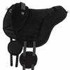 Equinate Harper Pony Bareback Riding Pad, Black Synthetic Suede view 1