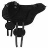 Equinate Harper Pony Bareback Riding Pad, Black Synthetic Suede view 2
