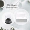 Nail Drill Bit Holder Organizer, 100-Hole Case, White view 4