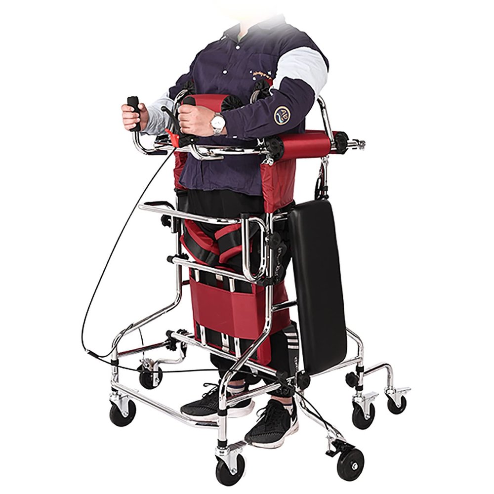 RAFCAR Upright Walker for Seniors, Adults, and Hemiplegia Rehabilitation, Adjustable Height, 59–71 in