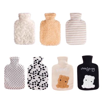 TBHOME 500/1000 mL Hot Water Bottle with Plush Cover