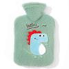 TBHOME Hot Water Bottle with Removable Plush Cover, Army Green view 2