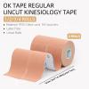 OK TAPE Basic Kinesiology Tape, Uncut, 5 cm x 5 m, 2 Rolls, Beige view 3