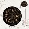 AHANDMAKER 7.8" Witch Star Pendulum Board with Rose Quartz Crystal Pendulum, Wooden Wheel of the Year Board for Spirit Altar Décor view 2
