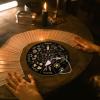 AHANDMAKER 7.8" Witch Star Pendulum Board with Rose Quartz Crystal Pendulum, Wooden Wheel of the Year Board for Spirit Altar Décor view 4