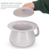 Covered Plastic Bedside Potty with Handle for Home Use view 4