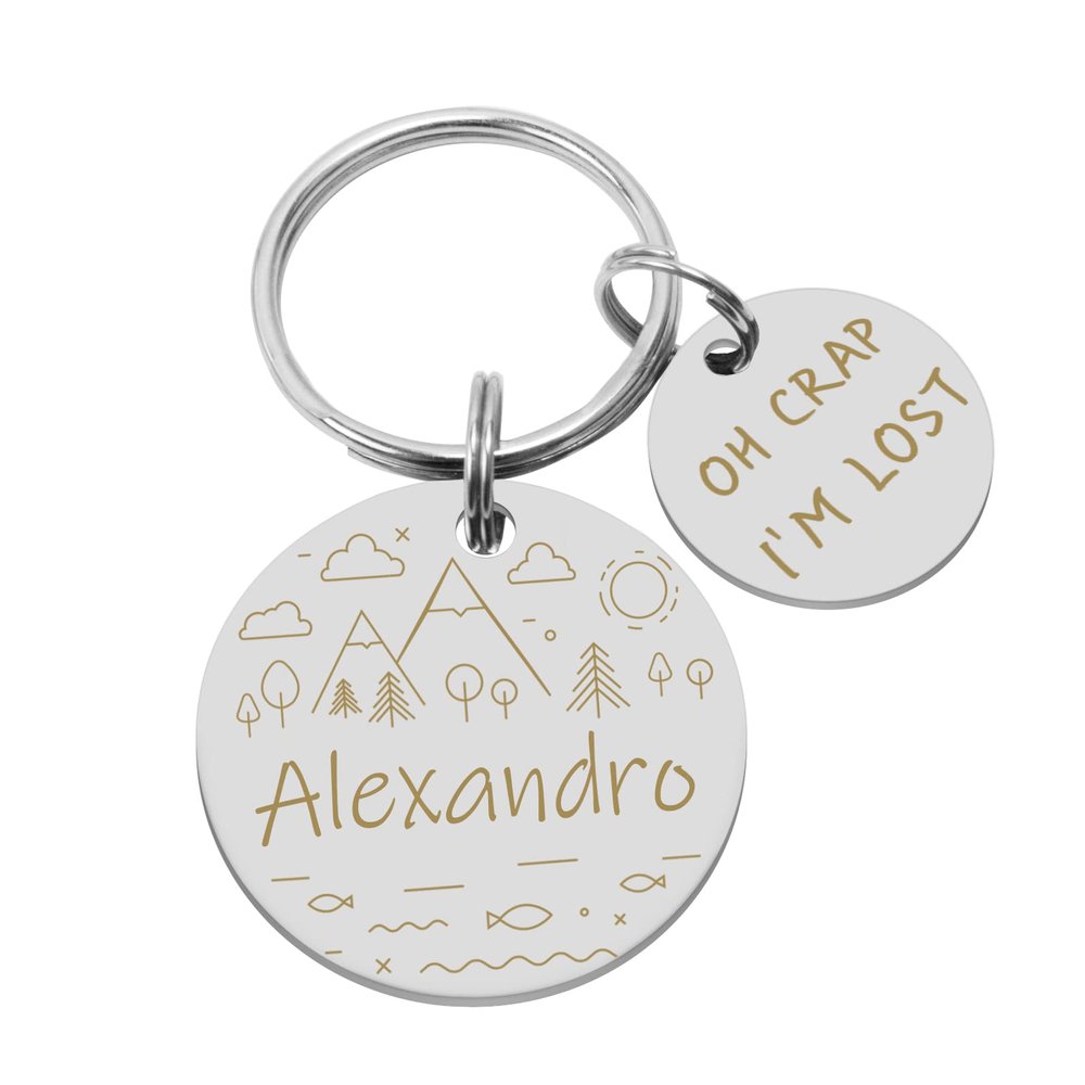 LEREATI Personalized Dog Tag with Engraving