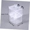 Mipcase Aquarium Fish Breeding Box with Side Ventilation, Fry Isolation Box, Space-Saving Double-Layer Design view 2