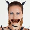 Wudaizhi Halloween Temporary Mouth Tattoos, 10 Pieces view 2