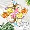 Dog Bandanas, Washable, for Small, Medium, and Large Dogs, Puppies, and Cats, Colorful Ice Cream Design, Yellow, Pink, Purple, 2-Pack view 4