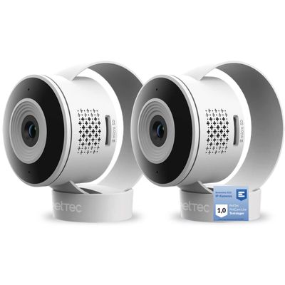 PetTec Cam Lite 2-Pack | Pet Camera with App, Motion Detection & Phone Viewing | Indoor Wi-Fi Camera with Night Vision