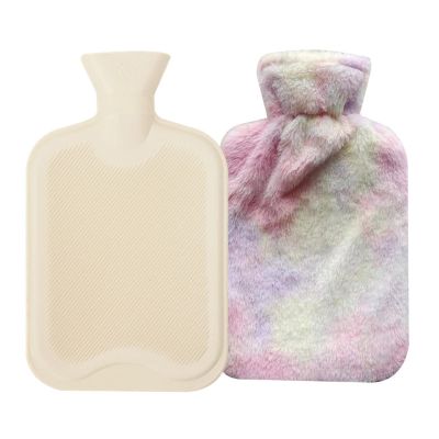 2 L Hot Water Bottle with Ultra-Soft Fleece Cover