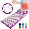 XMING Back Relaxation Pillow and Massage Set with Rose Spike Acupressure Pillow and Yoga Mat, Fruit Green view 2