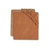 Jollein Changing Pad Cover 2-Pack, Terry Cloth, 50 x 70 cm, Biscuit & Caramel view 1