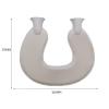 U-Shaped Neck Hot Water Bottle with Soft Plush Cover, 1 L, Navy Blue view 3