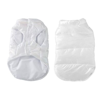 Dog Winter Coat, Lightweight Waterproof Jacket for Small to Medium Dogs, White (2XL)