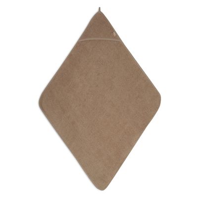 Jollein Hooded Terry Bath Towel 75 x 75 cm - Biscuit