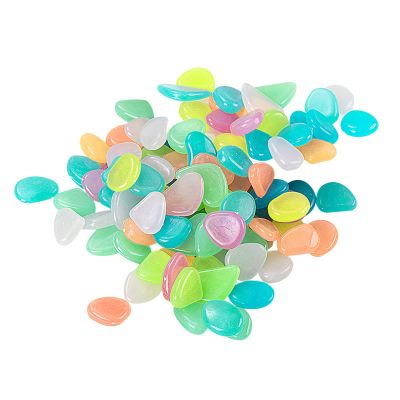 Wzxhew 1 cm Glow Stones for Aquariums and Gardens