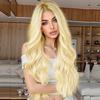 613 Blonde Long Wavy Glueless Lace-Front Wig view 1
