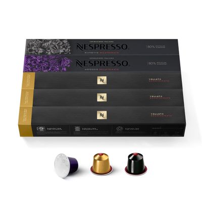 NESPRESSO ORIGINAL Decaffeinato Selection, 50 Coffee Capsules