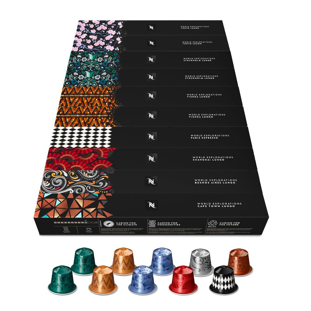 NESPRESSO ORIGINAL World Explorations Selection, 100 Coffee Capsules