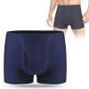 Carer Men's Incontinence Boxer Briefs, 300 mL, Washable Cotton, Blue, XL view 1