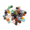 LE SKY 50 Natural Stone Water Drop Beads, Polished Crystal Quartz and Agate Chakra Charms for Jewelry Making view 1