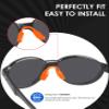 BlazerBuck Replacement Nose Pads for Oakley Metalink OX8153 Glasses, Standard Fit, Low Bridge, Orange, Medium view 2