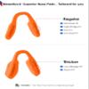 BlazerBuck Replacement Nose Pads for Oakley Metalink OX8153 Glasses, Standard Fit, Low Bridge, Orange, Medium view 4