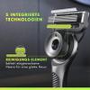 Gillette Labs Exfoliating Bar Men's Razor, 1 Handle, 3 Blades, Magnetic Premium Stand view 3