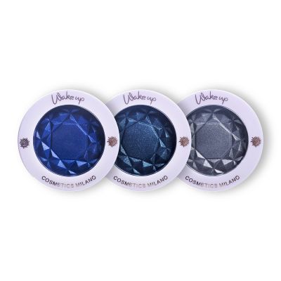 Wakeup Cosmetics - 3x Color Era Eyeshadow, Metallic or Satin Finish (Blue Shappire, Deep Emeraude and Gray Touch)