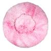 Lukery Round Plush Donut Dog and Cat Bed, 70 cm, Pink view 1
