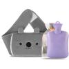 Hot Water Bottle with Soft Waist Cover, 1.2 L, Purple view 1