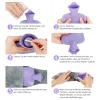 Hot Water Bottle with Soft Waist Cover, 1.2 L, Purple view 3